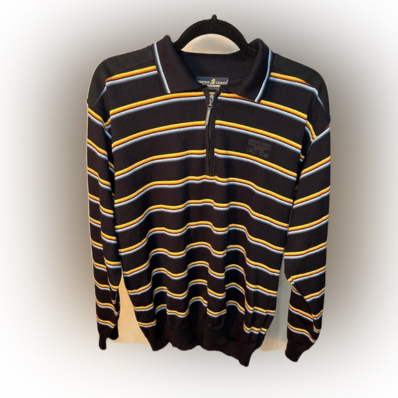 Green Coast Yachting Sweater 50%merino wool size L - Picture 1 of 13
